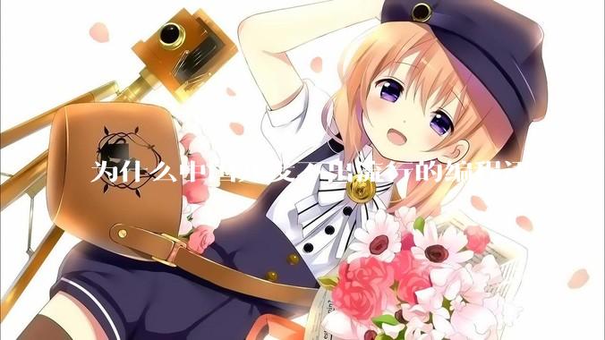 为什么中国开发不出流行的编程语言？
