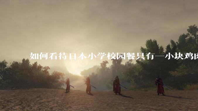 如何看待日本小学校园餐只有一小块鸡肉？