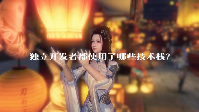 独立开发者都使用了哪些技术栈？